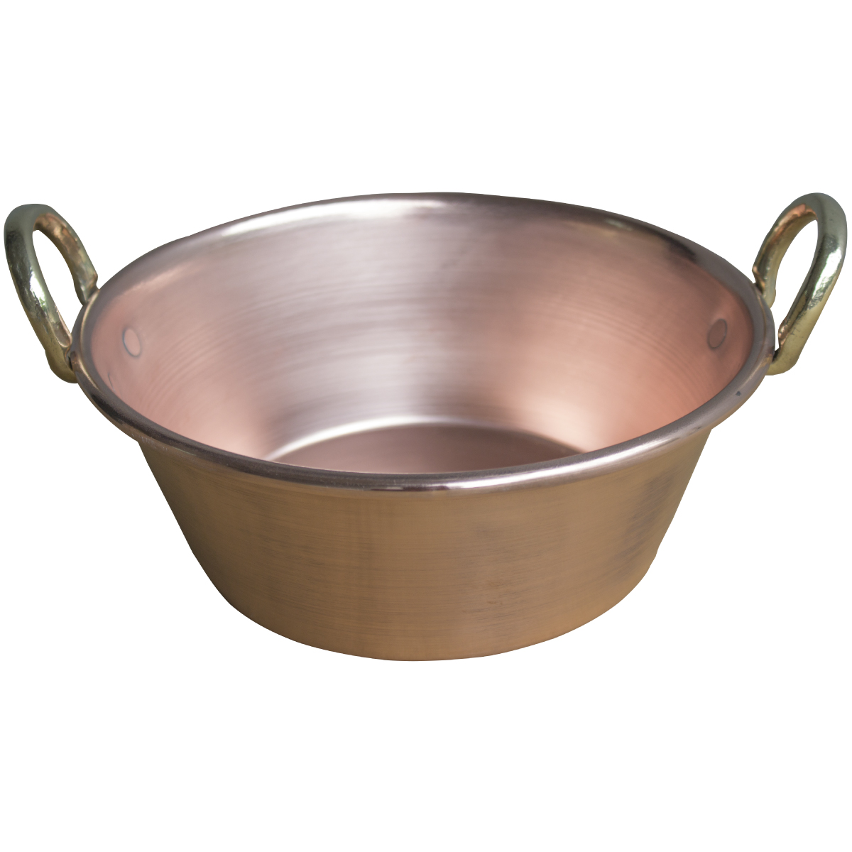 Медный круглый таз, 30 см, 2 ручки, 1436 купить в интернет магазине БиоМир