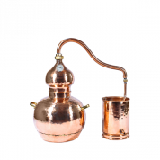Аламбик CopperCrafts "Люкс" 15 литров, классический, паянный, два резьбовых соединения (уценка) фото