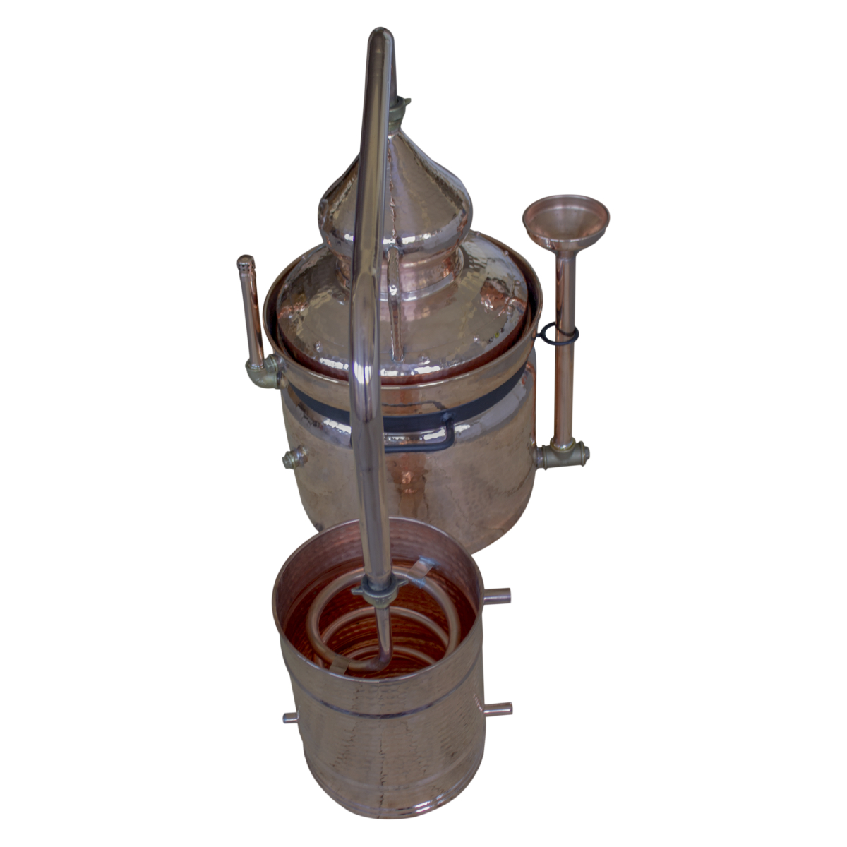Аламбик CopperCrafts на водяной бане 15 литров, с термометром и ситом
