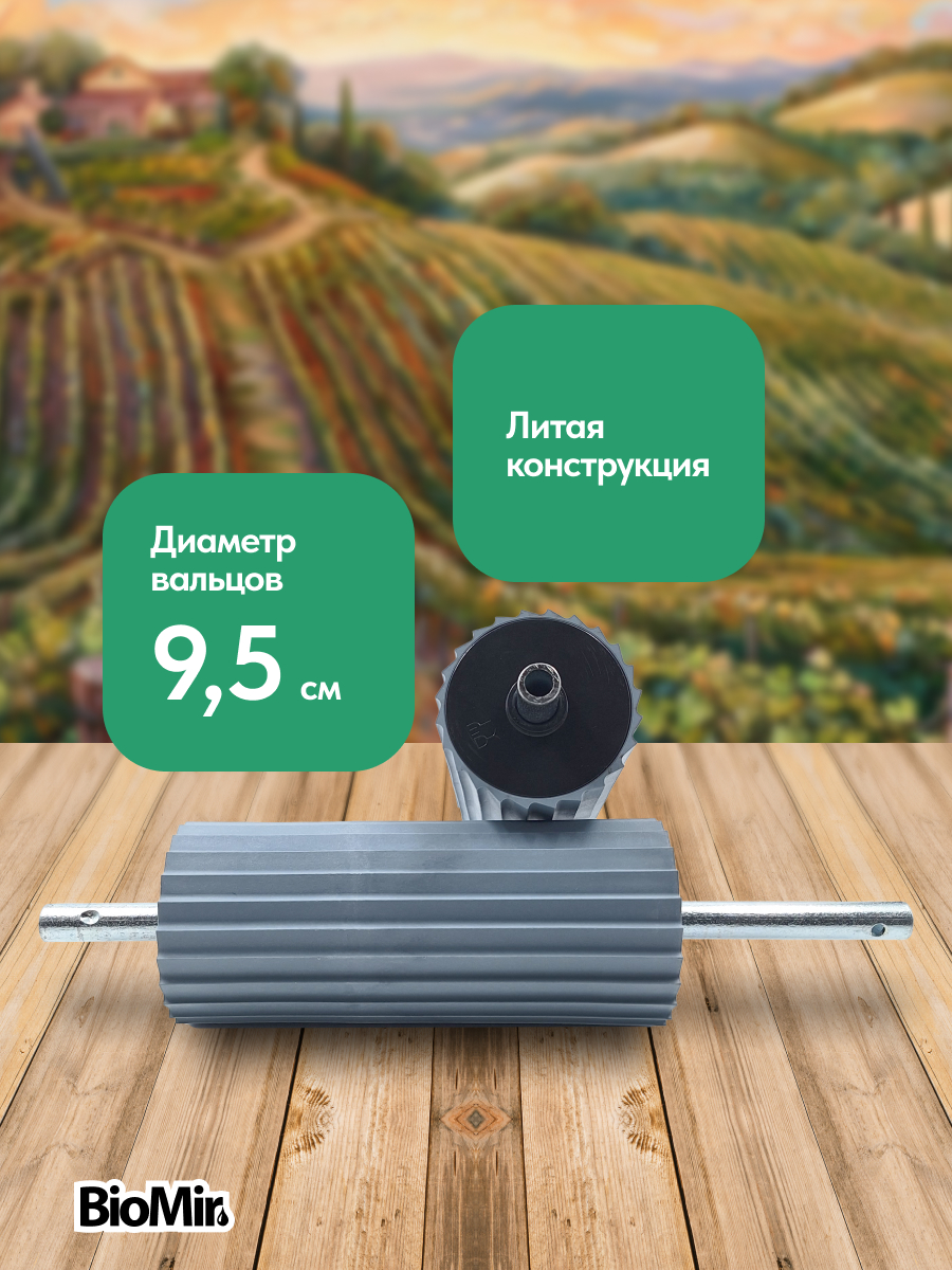 Дробилка для винограда BIOMIR FC-Pro механическая из нержавейки