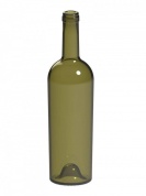 Бутылка для вина "Коника" 750 мл., оливковая