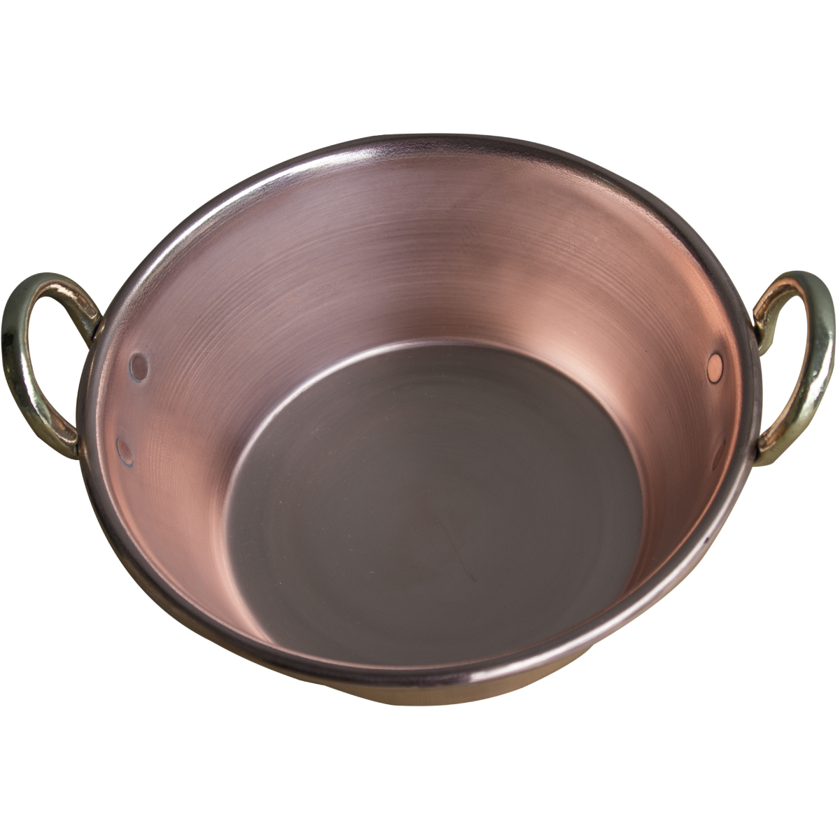 Медный круглый таз, 30 см, 2 ручки, 1436 купить в интернет магазине БиоМир