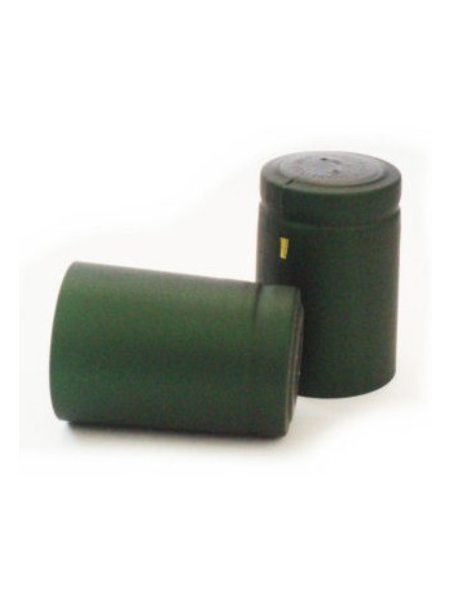 Термоусадочные колпачки 31x55 зеленые (упаковка 100 шт), в интернет-магазине товаров для домашнего виноделия БиоМир