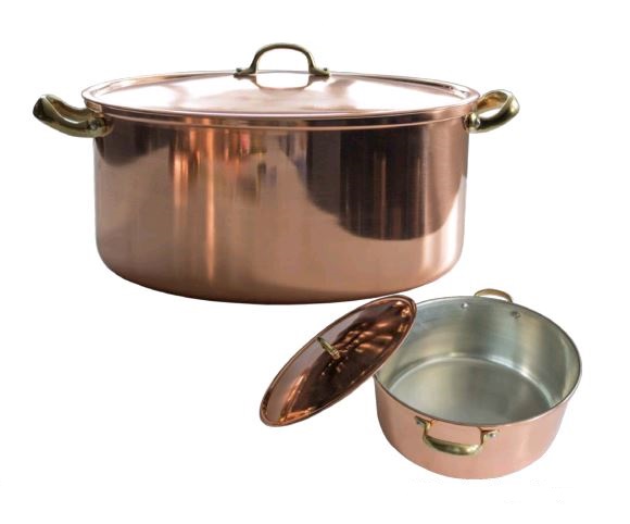 Кастрюля CopperCrafts медная с крышкой 20 см 3 л, 7511