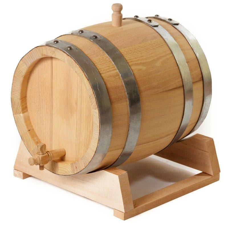 Бочка дубовая, Kolibica, Сербия, 3 л, на подставке с краном (Oak)
