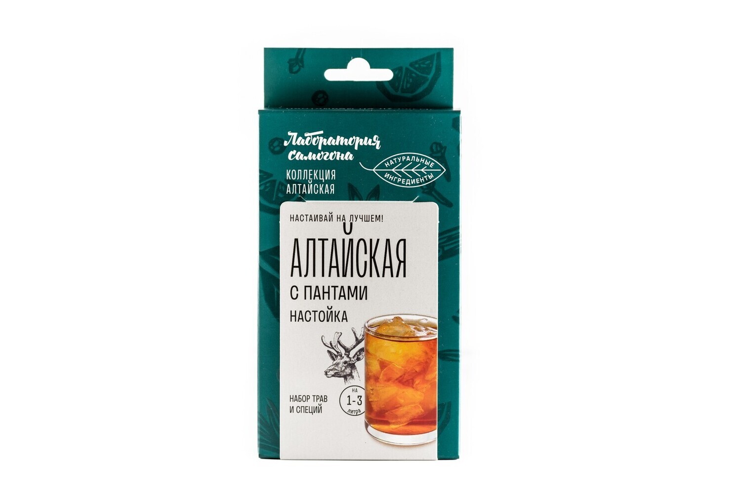 Алтайская с пантами Настойка. Набор трав и специй для настаивания алкоголя