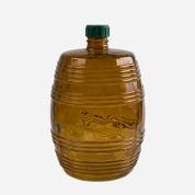 Бутыль стеклянная "Бариле" 10 л, с крышкой, коньячная (82-410-ГВ53)