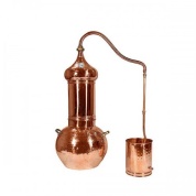 Аламбик CopperCrafts с колонной 20 литров, с термометром, два резьбовых соединения