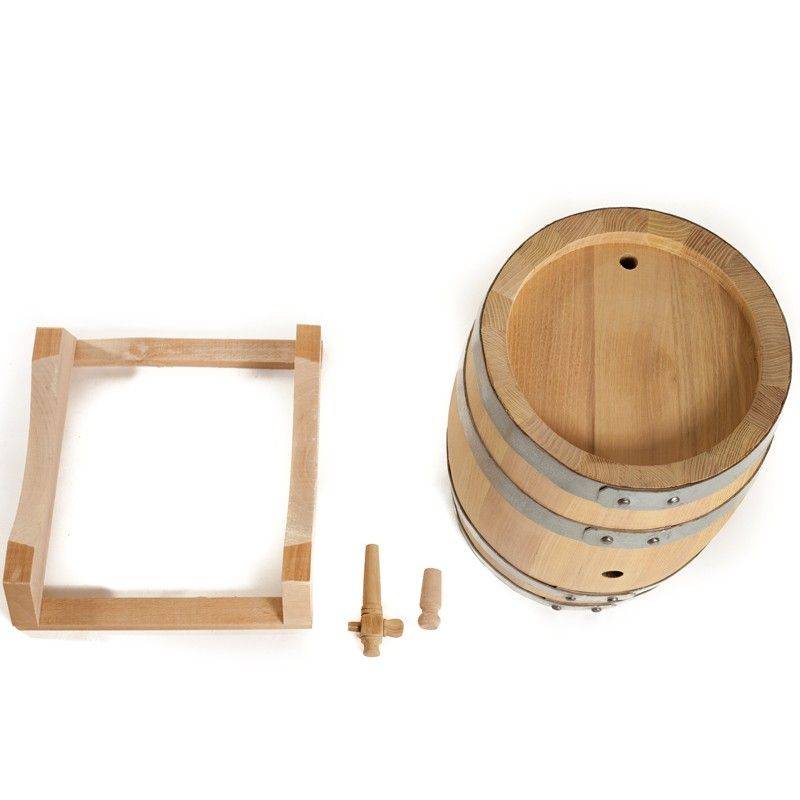 Бочка дубовая, Kolibica, Сербия, 3 л, на подставке с краном (Oak) фото в интернет-магазине BioMir