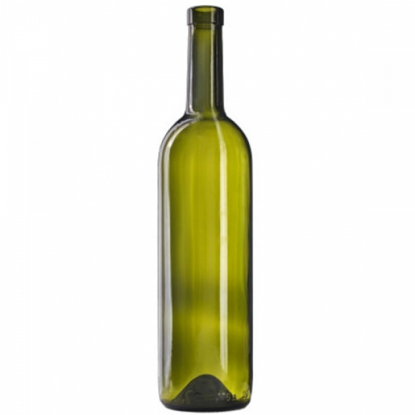 Бутылка для вина "Бордо" 750 мл., оливковая (10 шт)