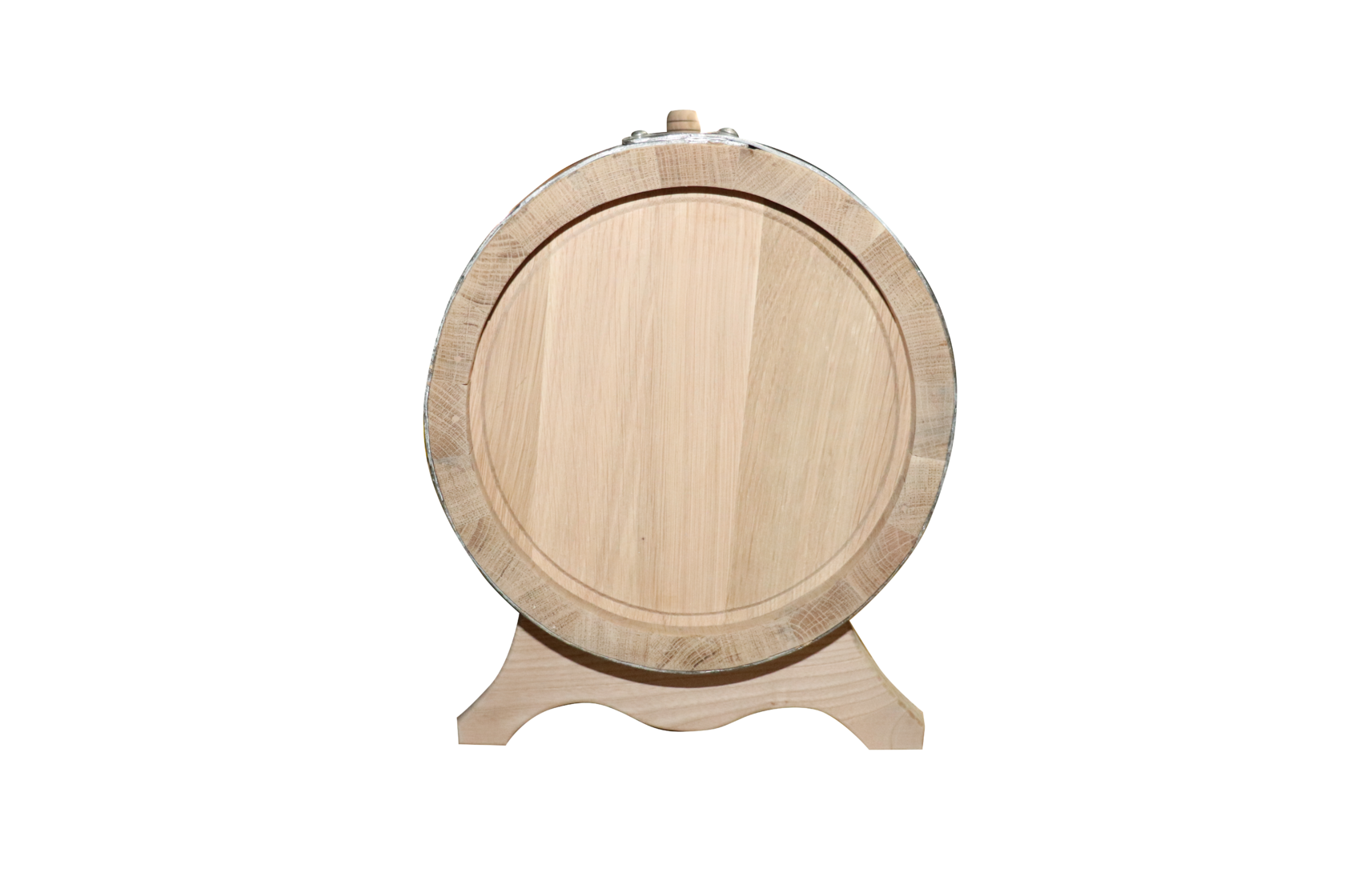 Бочка дубовая 20 литров, на подставке, с пробкой, с краном фото в интернет-магазине BioMir