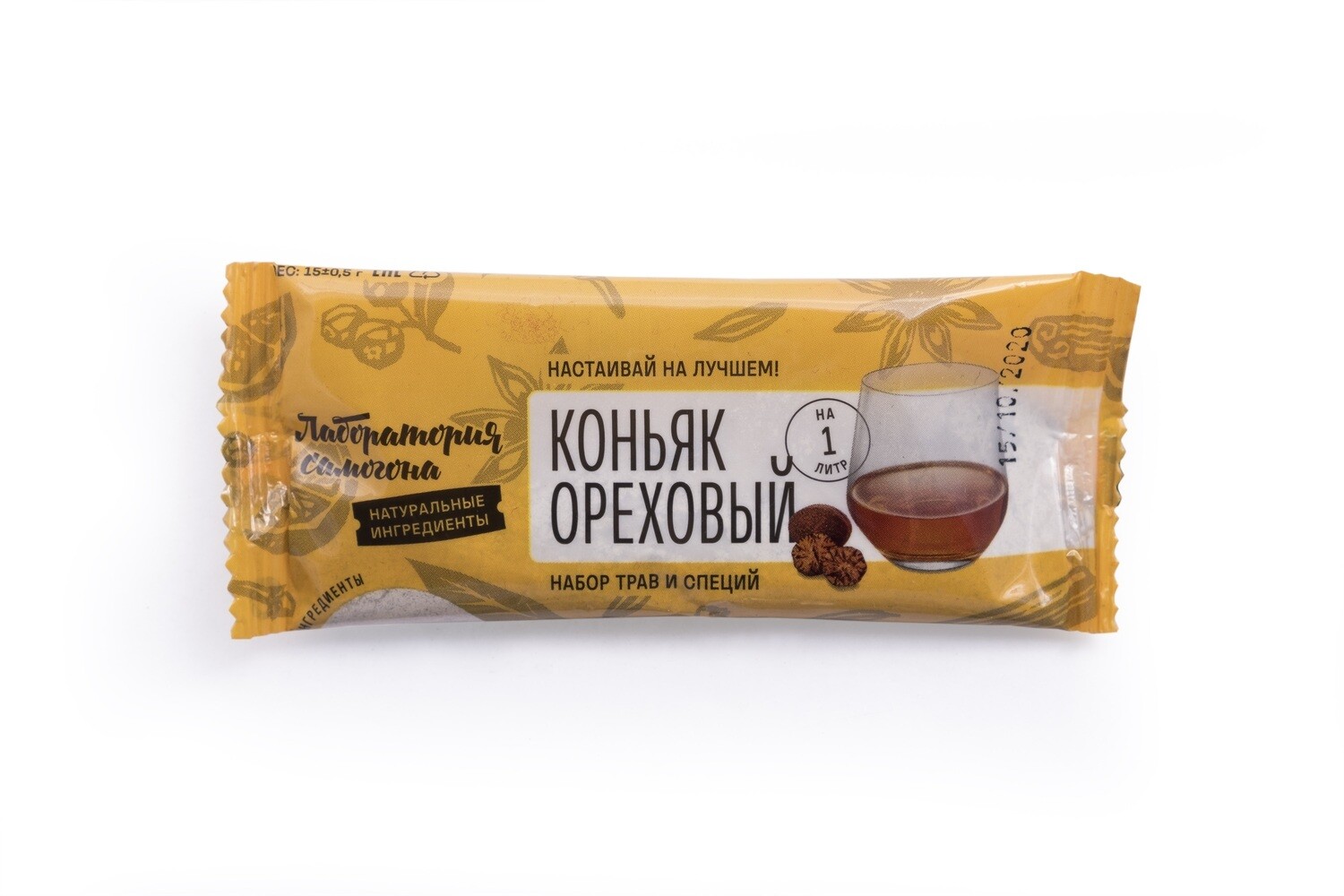 Коньяк домашний ореховый. Саше-пакет. Набор трав и специй для настаивания алкоголя
