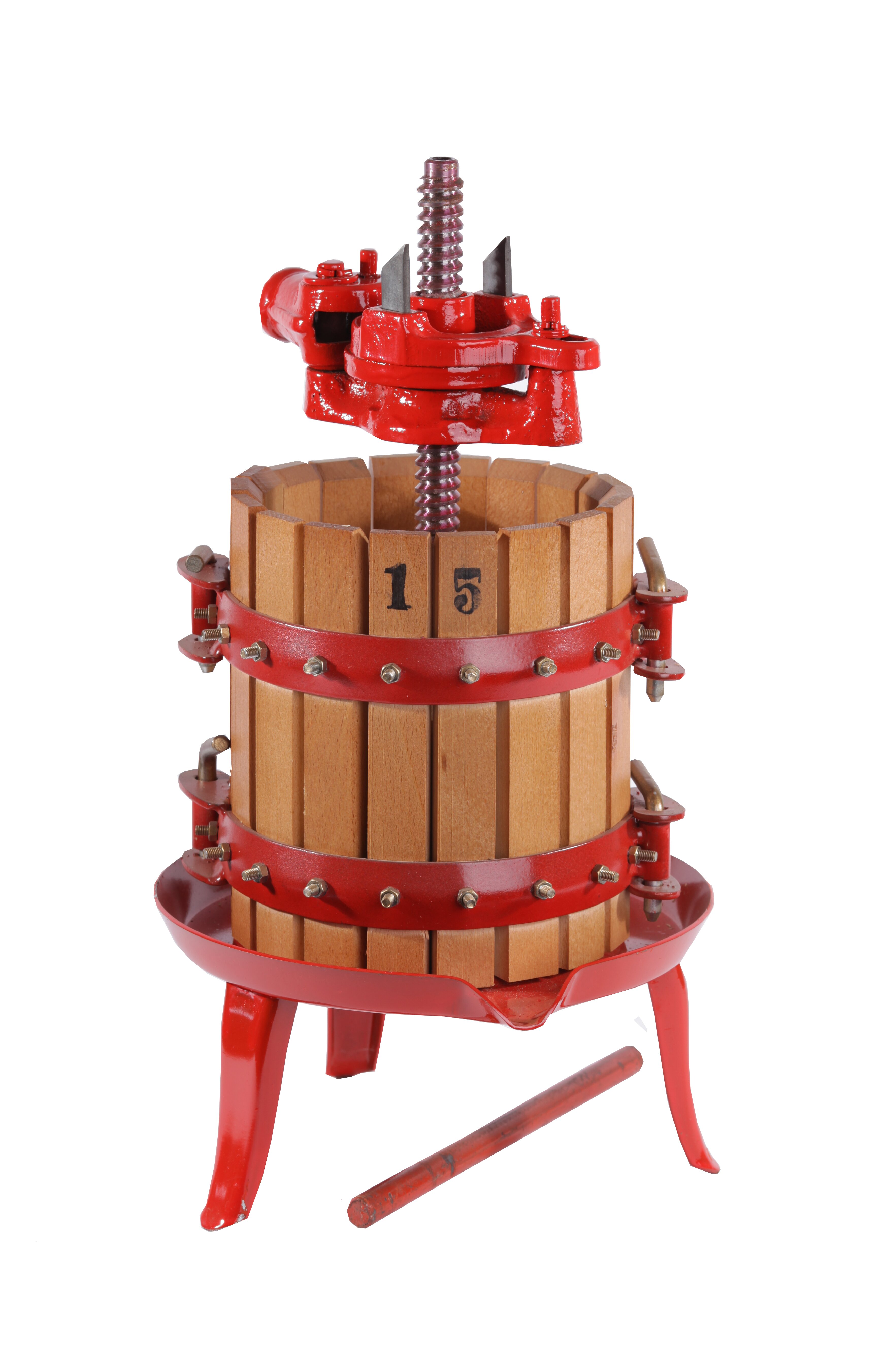 Пресс для вина Polsinelli "Torchio 15" 5 л. домкратный, деревянный